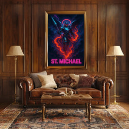 St. Michael The Celestial Warrior Poster