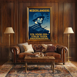 WWII Military Pride Propaganda Poster