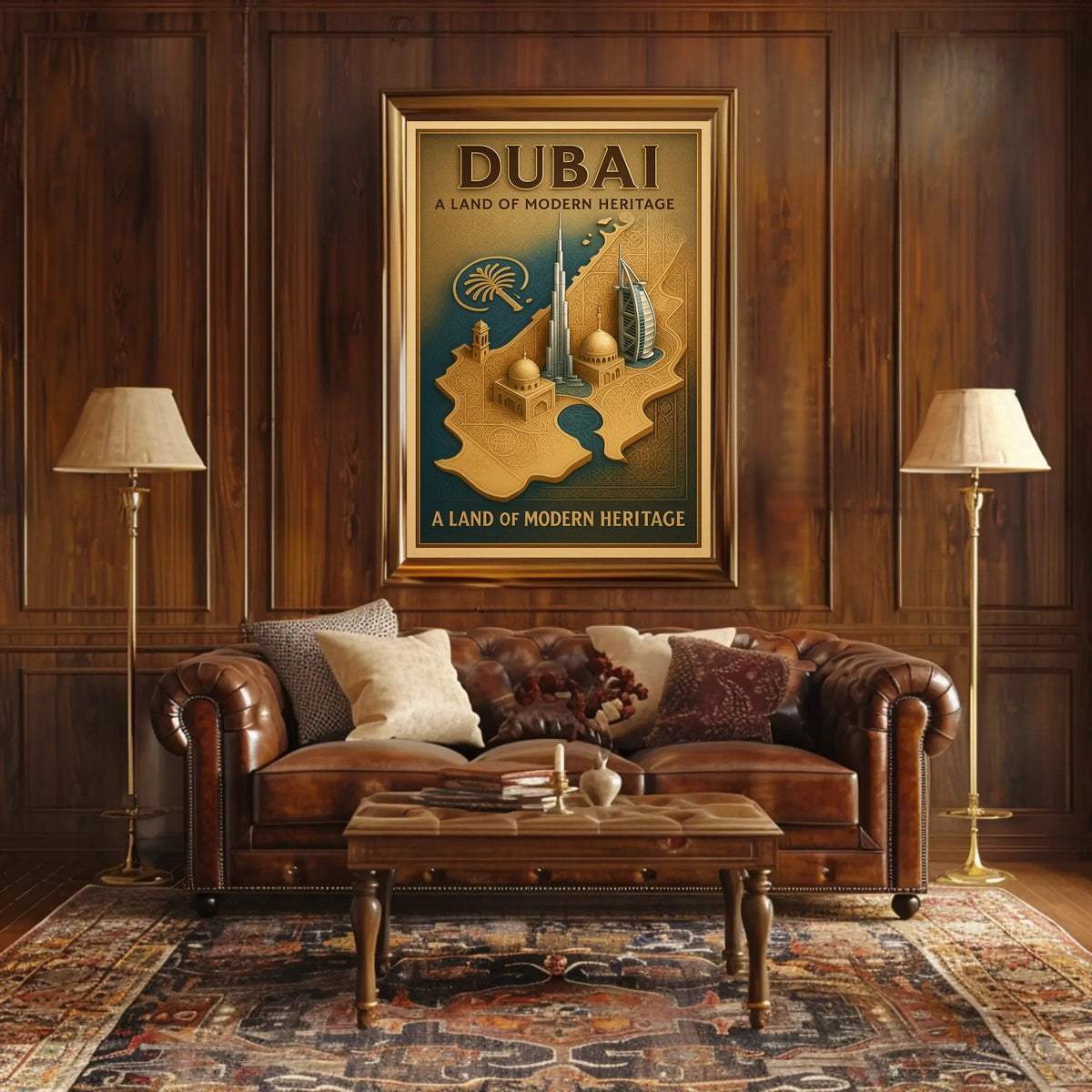 Dubai A Land of Modern Heritage Poster