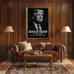 Donald Trump Visionary Modern Times American Pride Patriotism Photography Realism Leadership Poster