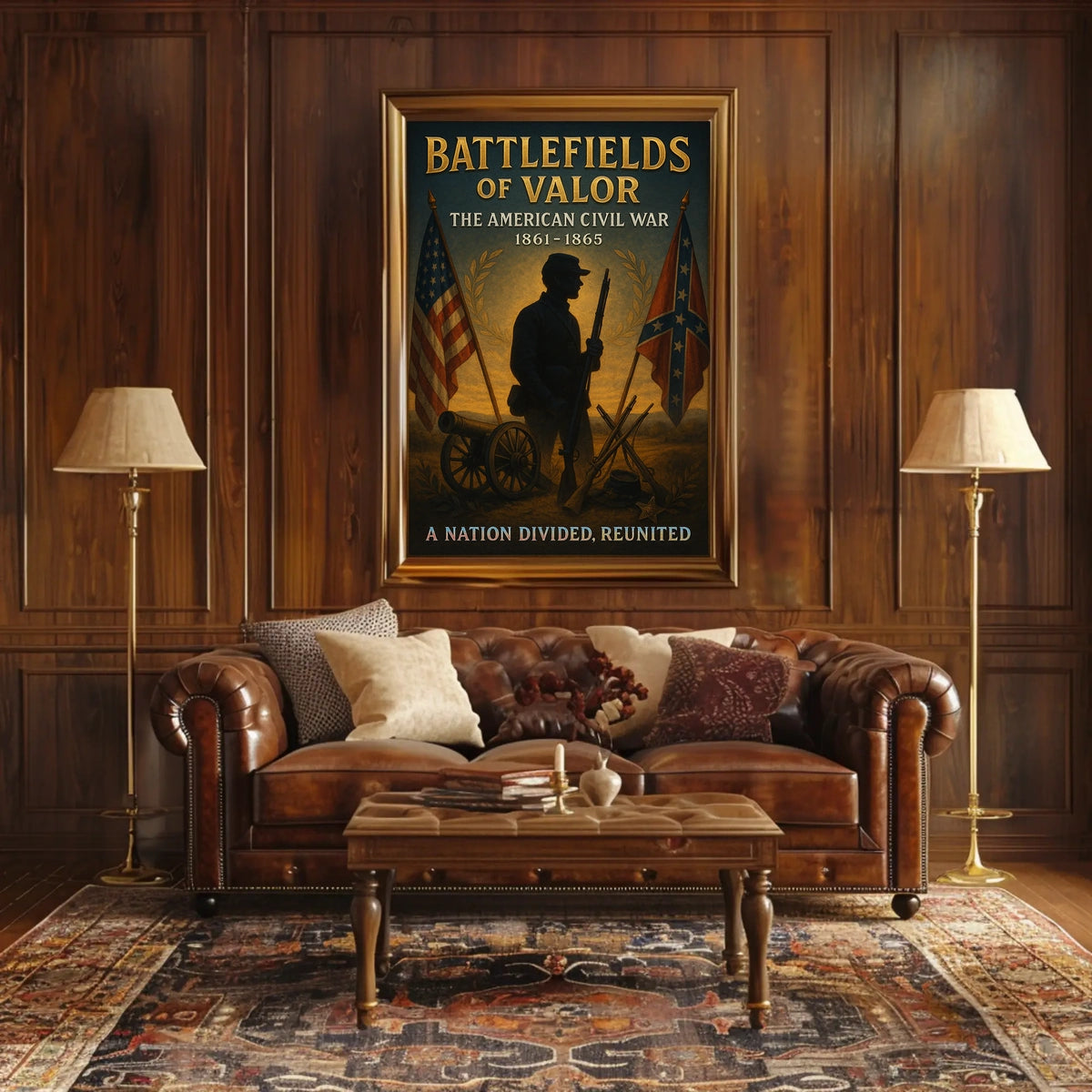 Battlefields Of Valor The American Poster