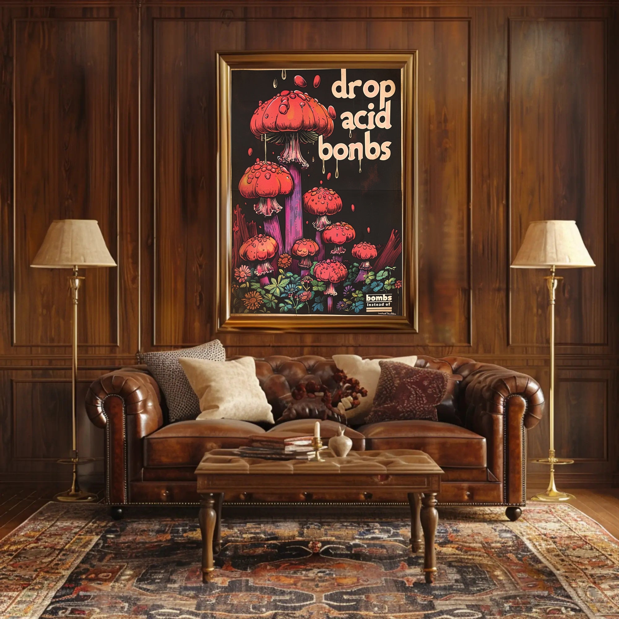 Drop Acid Bombs Poster Art Print for Home Decor PosterGoat