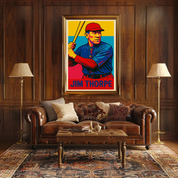Jim Thorpe Legendary Athlete Poster