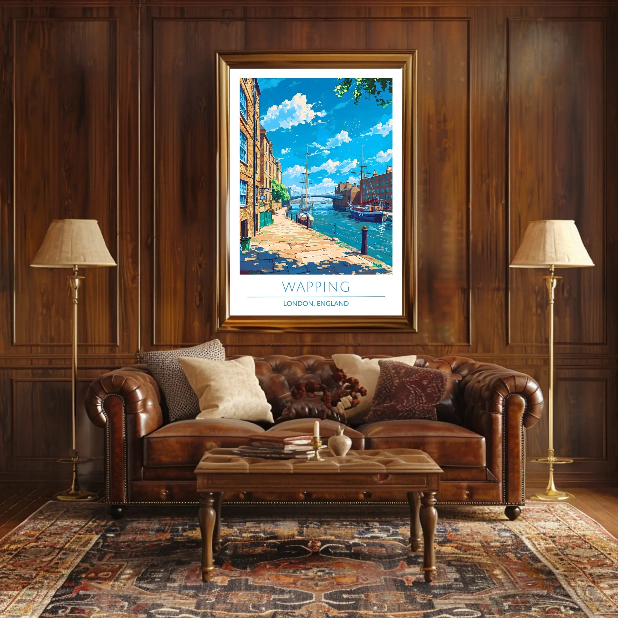 Wapping Tranquil Scene Urban or Cityscape Poster