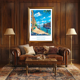 Wapping Tranquil Scene Urban or Cityscape Poster