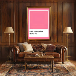 Pink Carnation Modern Color Palette Reference Poster PosterGoat