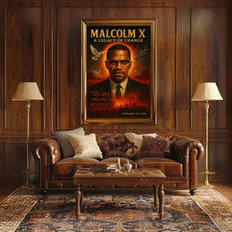 Malcolm X A Legacy of Change Poster