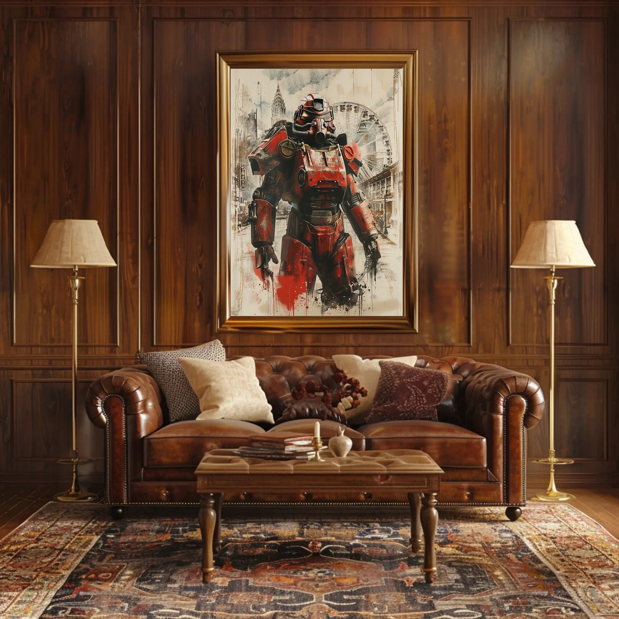 Urban Mech Warrior Poster PosterGoat