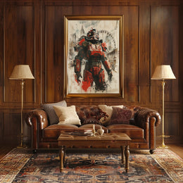 Urban Mech Warrior Poster PosterGoat