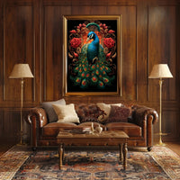 Majestic Peacock In Bloom Poster