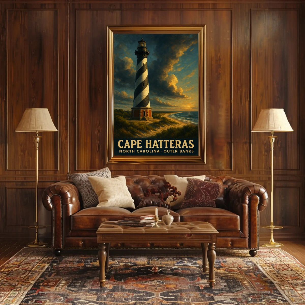 Cape Hatteras Lighthouse Coastal Collectors Nautical Poster