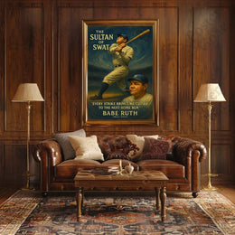 Vintage Baseball Icon Tribute: Sports Poster