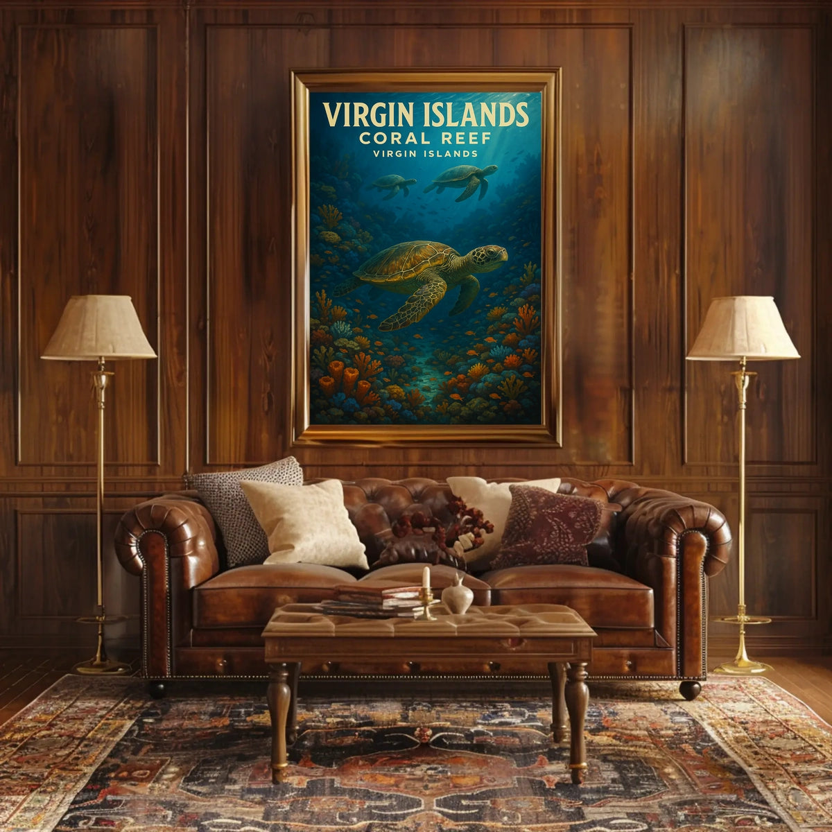 Virgin Islands Coral Reef Poster