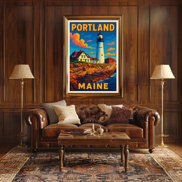 Portland, Maine Lighthouse Poster