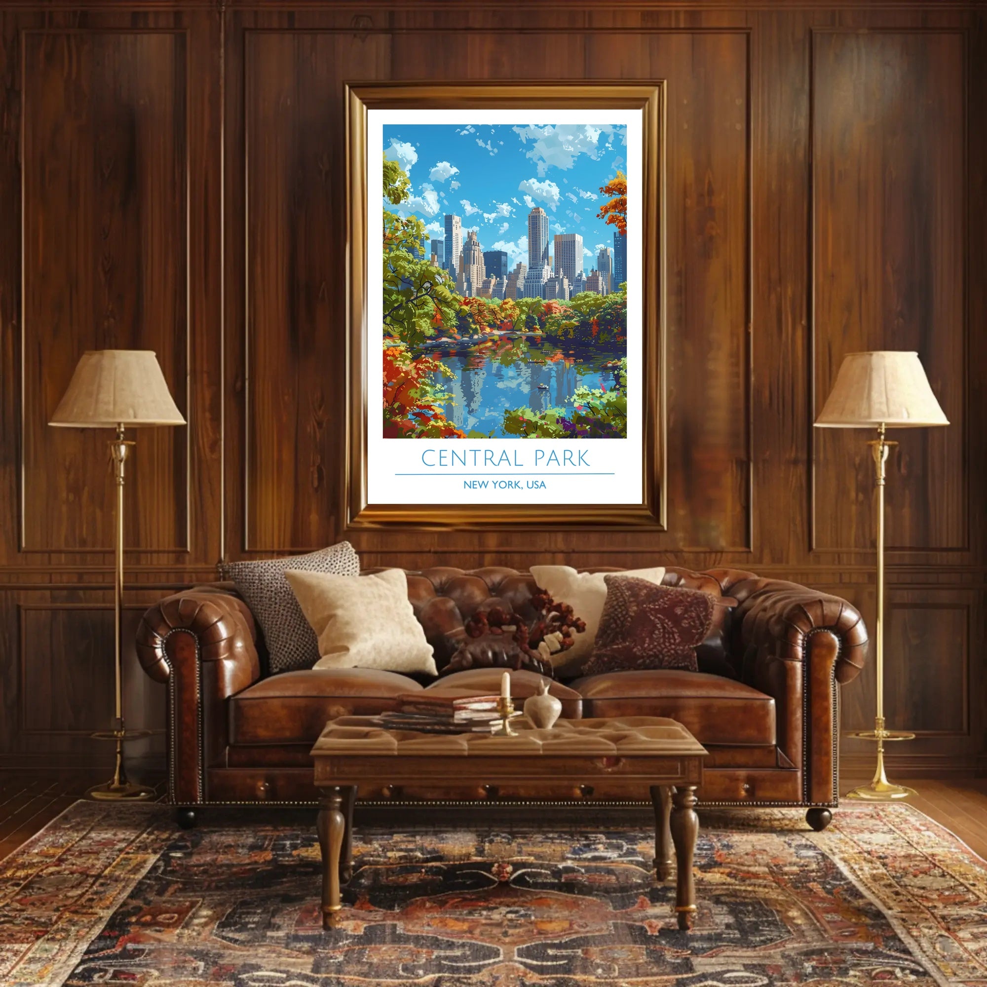 Central Park in Autumn Poster