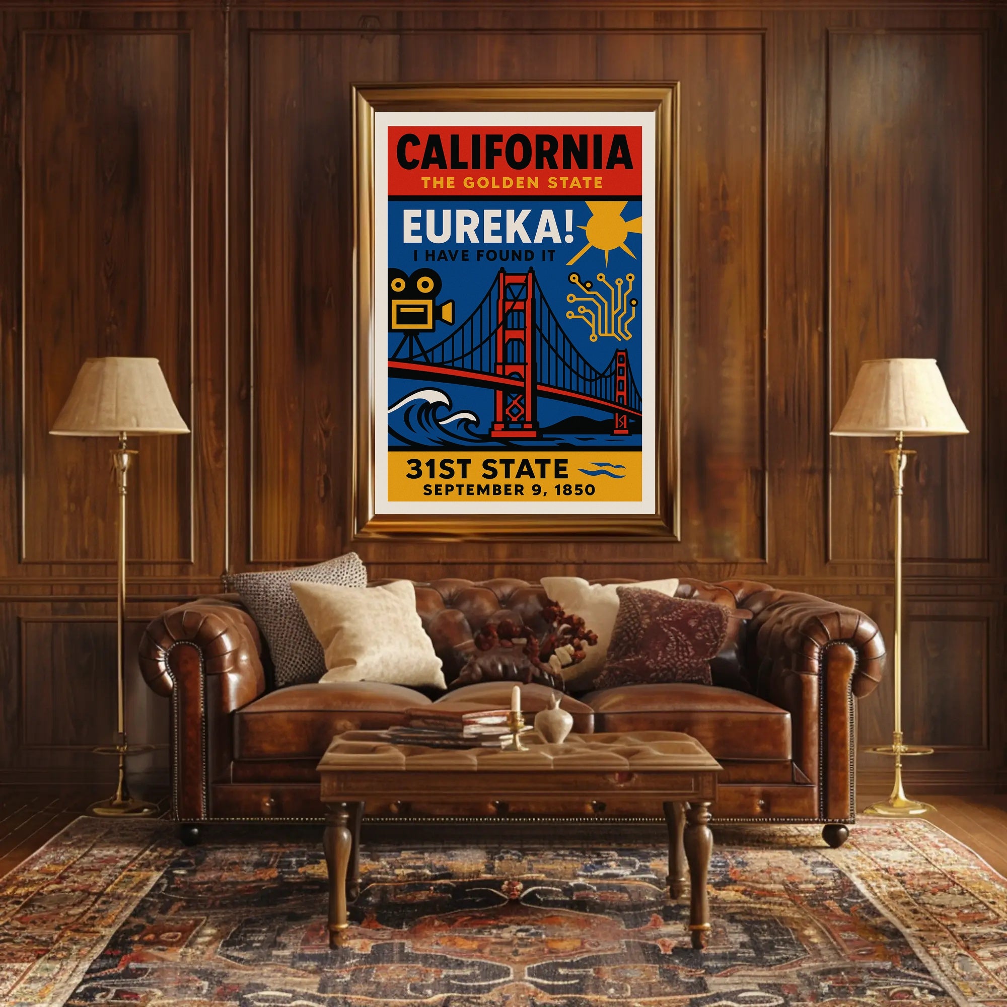 California's Iconic Diversity: Cultural or Heritage Poster