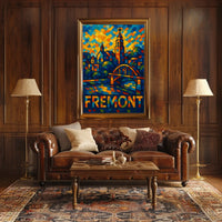 Fremont Vibrant Cityscape Poster