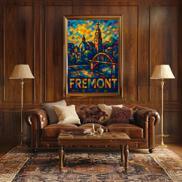 Fremont Vibrant Cityscape Poster
