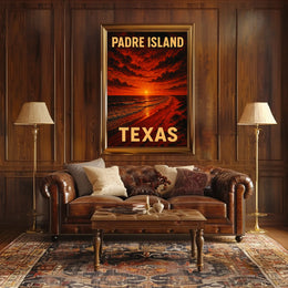 Padre Island Sunset Poster