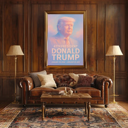 American Spirit Visionary Trump Surrealism Poster