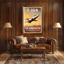 F-104 Starfighter The Fastest Jet Poster PosterGoat