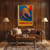 Vibrant Pangolin Poster