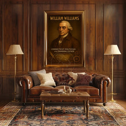 William Williams Vintage Historical Presidential Poster