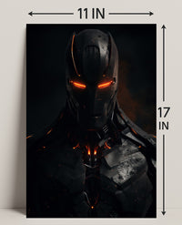 Futuristic Warrior Poster
