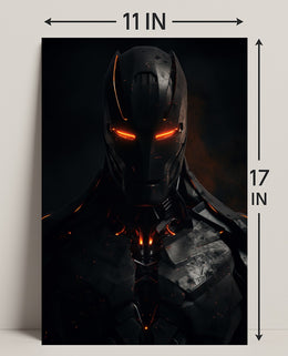 Futuristic Warrior Poster