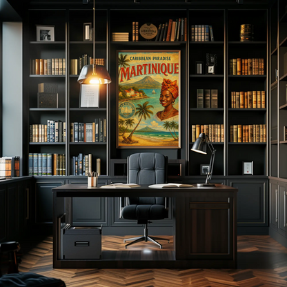 Martinique Caribbean Paradise Island Retreat Travel Poster