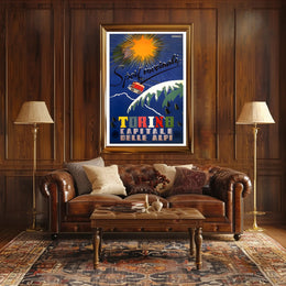 Winter Sports Adventure Travel Poster Turin Italy PosterGoat