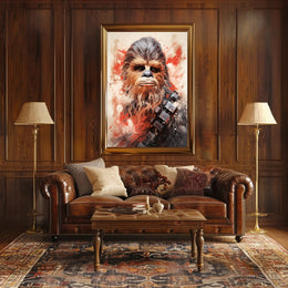 Galactic Warrior Portrait Poster