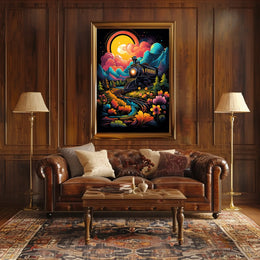 Dreamscape Locomotive Poster