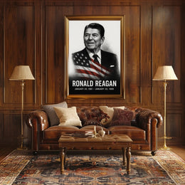 Ronald Reagan 40th President of the United States Reflections Poster