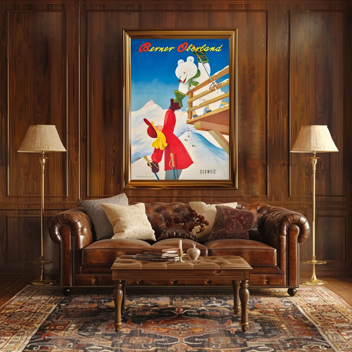 Berner Oberland Winter Adventure Poster