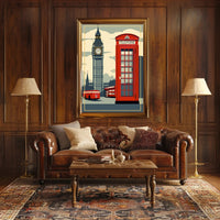 Iconic London Landmarks Poster