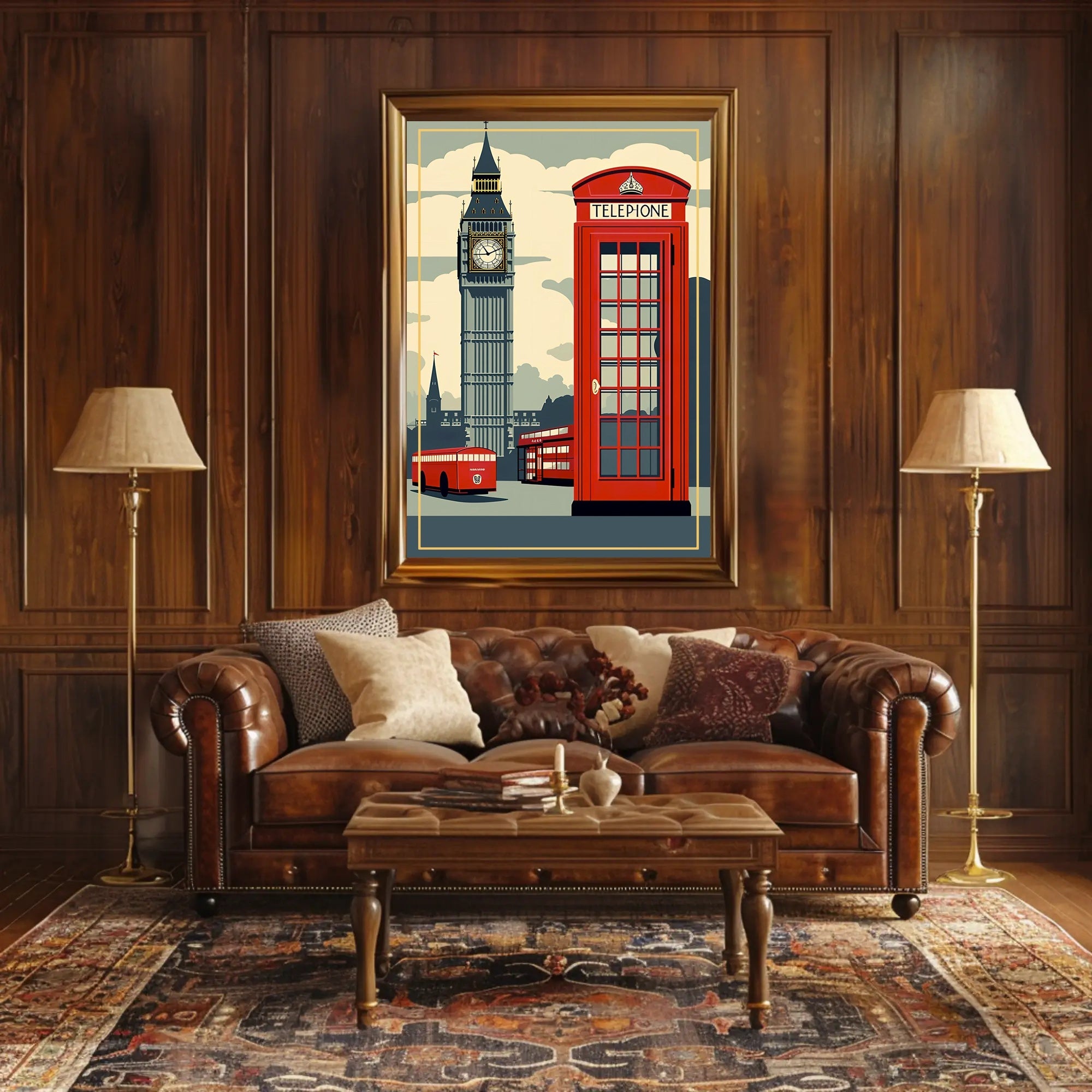 Iconic London Landmarks Poster