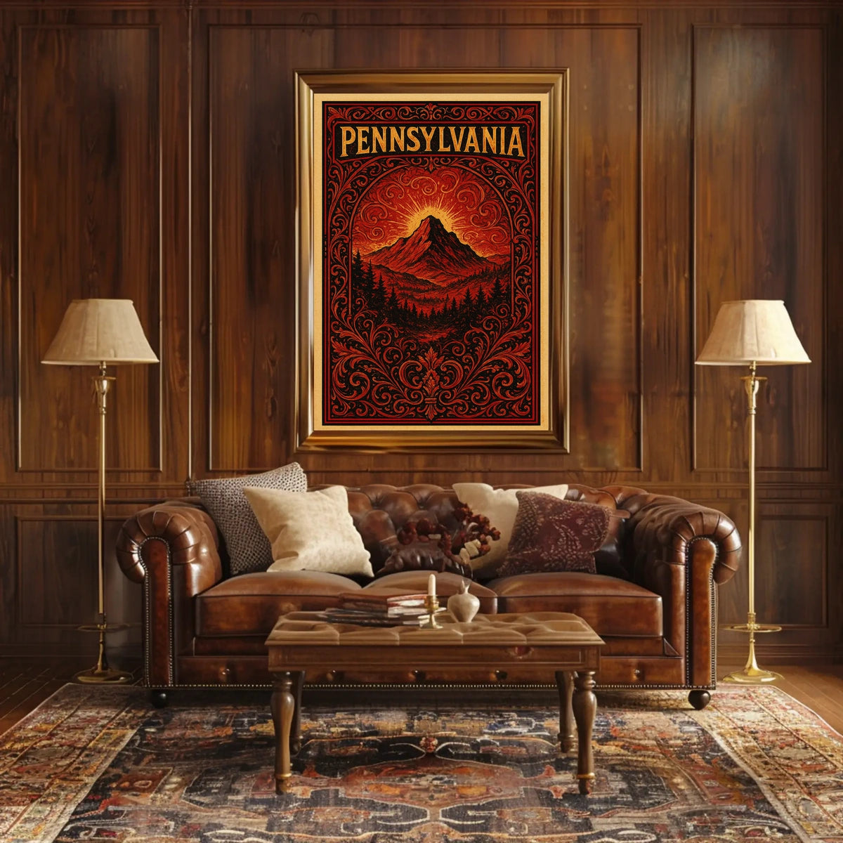 Pennsylvania Landscape Art Poster