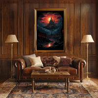 Enchanted Castle At Dusk Poster