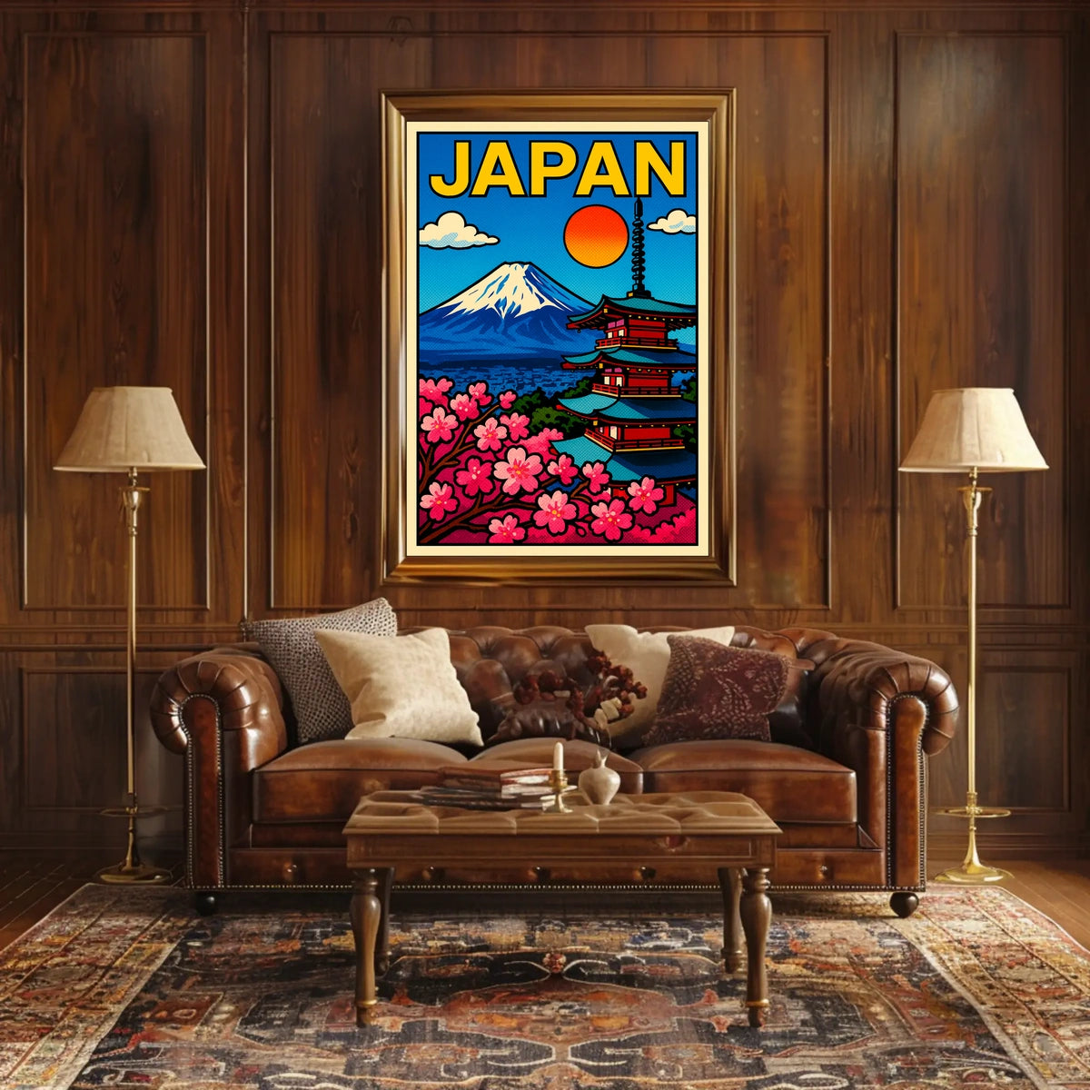 Japan A Vibrant Landscape Poster