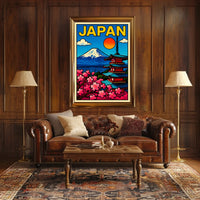Japan A Vibrant Landscape Poster
