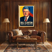 Bill Clinton Presidential Term Poster