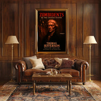 Thomas Jefferson 3rd President of the United States Zombidents Poster Series