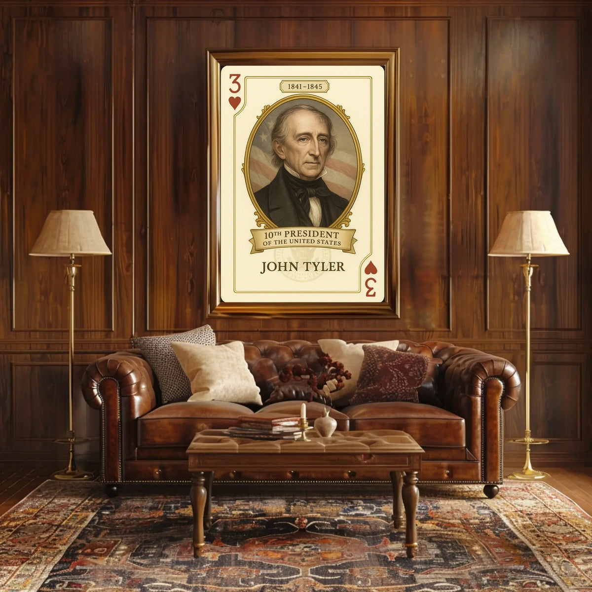 John Tyler Tenth President Wall Art History Poster