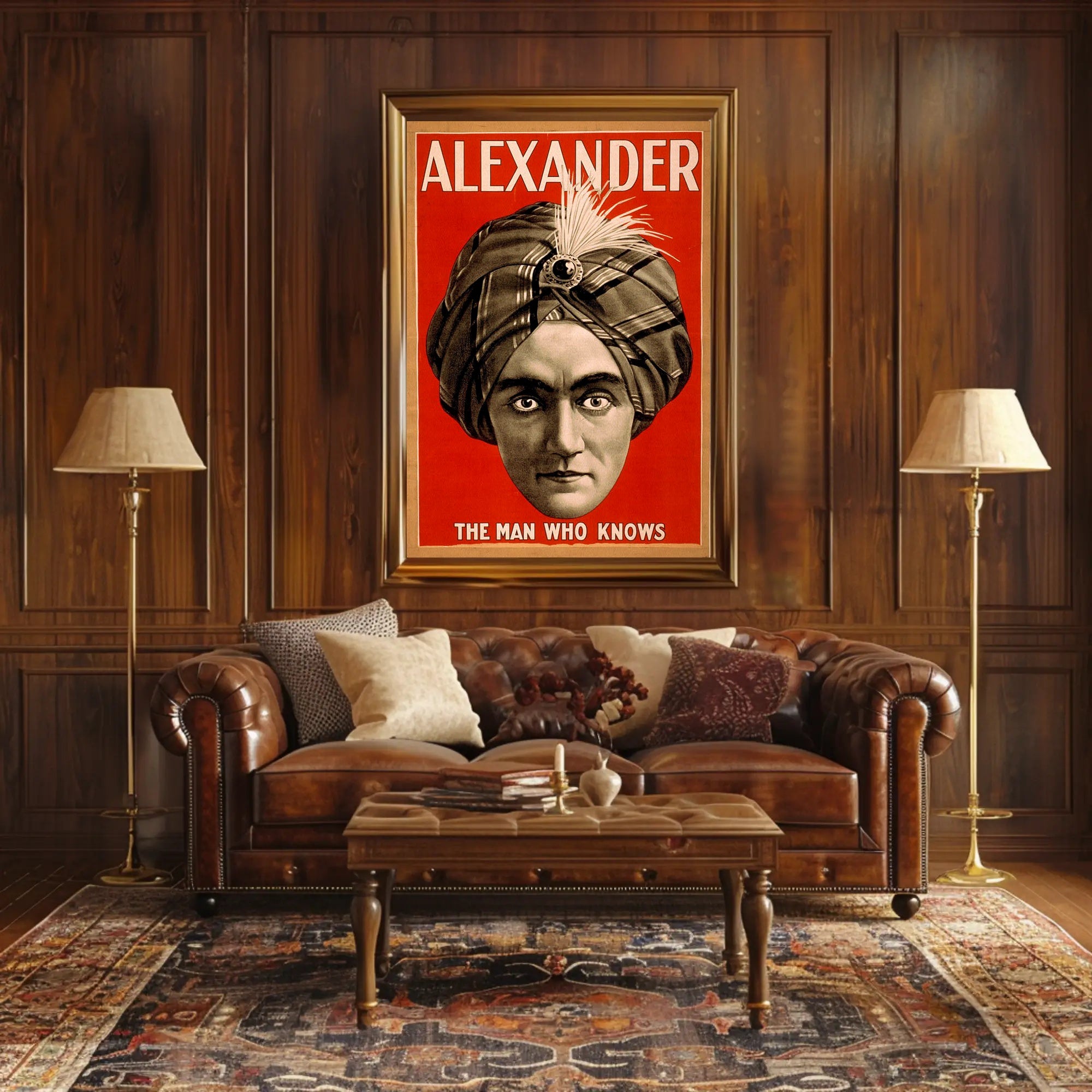 Alexander the Man Who Knows Vintage Magic Poster