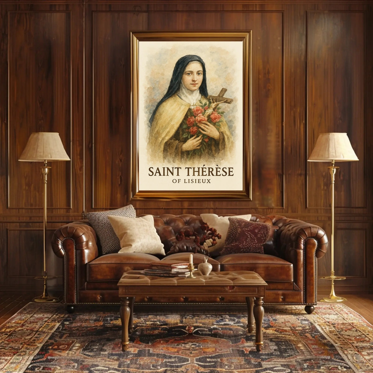 Saint Thérèse Of Lisieux Catholic Saint Portrait For Wall Art Poster