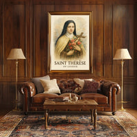 Saint Thérèse Of Lisieux Catholic Saint Portrait For Wall Art Poster