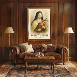 Saint Thérèse Of Lisieux Catholic Saint Portrait For Wall Art Poster