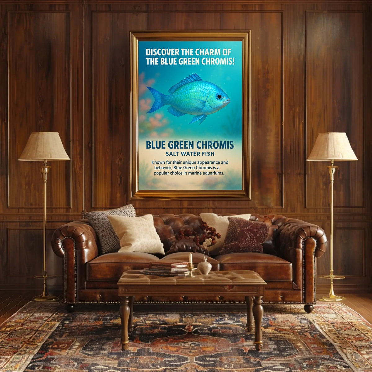Discover The Charm Of The Blue Green Poster
