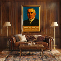 Harding Vintage Patriotic Leadership Poster